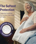 Boss Level Heavy Duty Disposable Adult Incontinence Underpads XXX Large 36 By 36 Inch, soft padding shown in use.