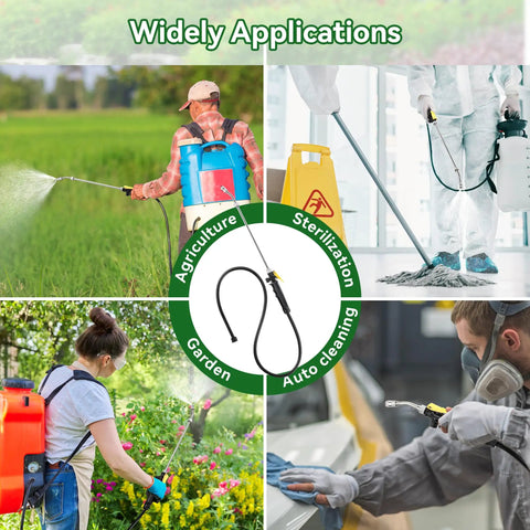 Two Pack Universal Sprayer Wands With Hoses For Ryobi used in agriculture, gardening, and auto cleaning applications