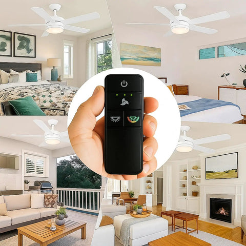 Ceiling Fan Remote Control Replacement With 3 Speed Light Dimmer And Color Changing Modes Remote Only No Fuss Install