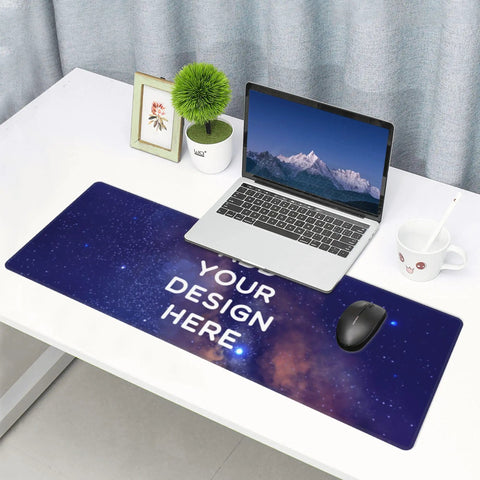 Custom Large Desk Pad With Photo And Text Personalization Non Slip Mouse Mat For Computer And Office Upload Your Picture Or Logo