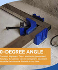 Pro Grade Right Angle Welding Clamp With One Handle 90 Degree Precision, Heavy Duty Cast Iron Two Axis Weld Clamp on table