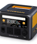 600W Portable Power Station With 268.8Wh Lifepo4 Battery And Pure Sine Wave Output, compact design, handle, display panel.