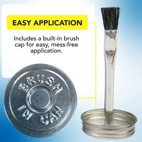 NT Pipe Thread Sealant For Metal And Plastic Heavy Duty High Performance No Drip Leak Protection NSF PFAS Free 1 Pint Brush In Cap