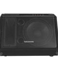 Powered 10 Inch 300W DJ PA Stage Monitor With 1 Inch Titanium Compression Driver onstage, front view.