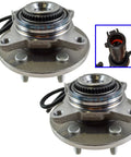 Two Piece Front Wheel Bearing And Hub Assembly Set For 2005 Ford F150 4WD Front Left And Right 6 Lug Wheels Compatible With 2005 2006 2007 F150 4WD 2008 F150 AWD Lincoln Mark LT 4WD displayed.