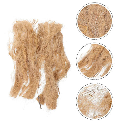 Two Pack Jute Silk Fire Starter Cord for Camping and Outdoor Survival, showing close-up of weather resistant fibers