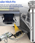 Stainless Steel Five Eighth Inch Hitch Pin And Lock Clip For Two Inch And Two Point Five Inch Receiver Hitches installed view