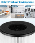 2 Pack BS-03 Replacement Filter For BS-03 Air Purifier Part U And Part X 3 In 1 Filtration System, suitable for home or office use.