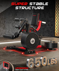 Go-To 3-In-1 Leg Extension Curl Machine For Home Gym, heavy duty steel, 650 lbs capacity, in a home gym setting
