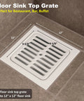 Durable Cast Iron Porcelain Floor Sink Grate Top With Ceramic Surface For Super Easy Cleaning And Long Lasting Performance
