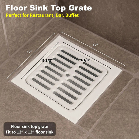 Durable Cast Iron Porcelain Floor Sink Grate Top With Ceramic Surface For Super Easy Cleaning And Long Lasting Performance