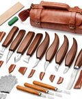 Wood Carving Kit 17Pcs With Whittling Knives And Detail Carving Tools For Beginners And Adults, Professional Woodworking Set