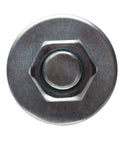 Front view of Five Sixteenth Inch By One And A Half Inch Hex Sleeve Anchor Zinc Plated In Masonry Applications For Concrete Brick And Block 360.