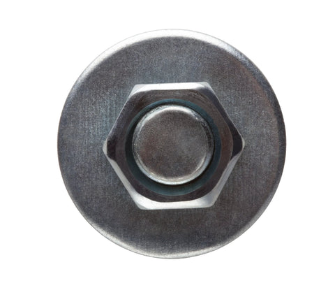 Front view of 3/4 Inch By 2-1/2 Inch Hex Sleeve Anchor Zinc Plated for masonry concrete brick block, showing hexagonal head