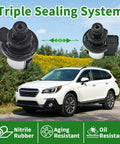 Subaru Torque Converter Clutch Lock Up Solenoid 3.2 To 3.7 Ohm Replacement For Lineartronic CVT TR580 TR690 Outback Impreza Legacy Forester Replaces 926-408 31825AA050 31825AA051 31825AA052, black solenoid set shown with Subaru SUV