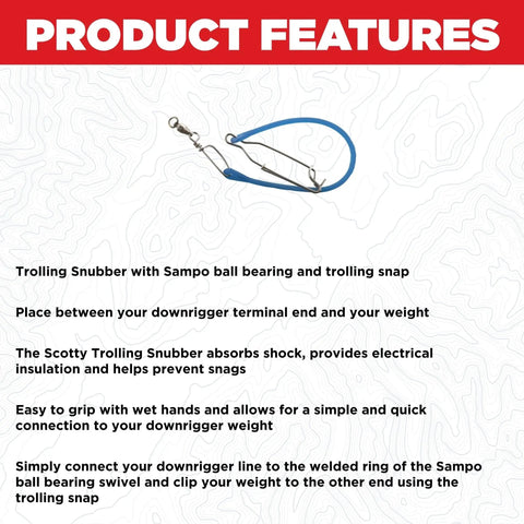 Downrigger Weight Snubber With Swivel And Snap For Trolling Black Small Size No Fuss Shock Absorbing Electrical Insulation Snag Free Connection Easy Grip In Wet Conditions, blue rubber snubber with swivel and snap