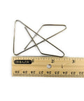 Butterfly Paper Clamps No 1 Large Capacity Heavy Duty Clip For Bulky Paper, shown with ruler for size comparison.