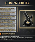 Top Tier Coolant Thermostat Housing Assembly Bolt On Fit Precision Machined detail showing compatibility with various Lexus Toyota models.