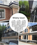 Six Pack Downspout Guard Filter Set Aluminum Gutter Strainer Mesh Screens Expandable Downspout Protector Keeps Leaves And Debris Out For A Clog Free Rain Drainage No Fuss Install Durable Weatherproof Gutter Guard displayed against residential setting