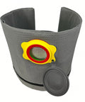 Reusable Dust Bag For DeWalt And Vacmaster Shop Vacs 4 To 16 Gallon Capacity One Pack Vacuum Bag Filter Bag With Easy Emptying And Durable Washable Polyester Design Built For Heavy Duty Use Tight Seals And No Mess Cleanup showing front view with sealing mechanism visible.