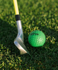 ButterBlade Training Club For Golfers, Real Time Feedback To Improve Swing Mechanics And Accuracy, club close-up with ball