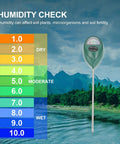 Soil Moisture Meter And pH Tester For Garden Lawn And Indoor Outdoor Plants Pro Humidity Monitor with color scale display