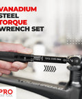 Pro Grade Bike Torque Wrench Set With 2 To 20 Nm Micro Adjustable Torque And Zero Point One Nm Precision in hand for bike repair
