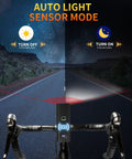 Bright USB C Rechargeable Bike Light Set For Night Riding With Front Headlight And Rear Taillight 4 And 5 Modes Easy Mount