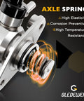 Axle spring of High Pressure Fuel Pump Kit With Gasket And Bolts For 2010 To 2017 Buick LaCrosse Verano Regal Chevrolet Equinox Malibu Impala Captiva Sport And GMC Terrain showing high elasticity and corrosion resistance features.