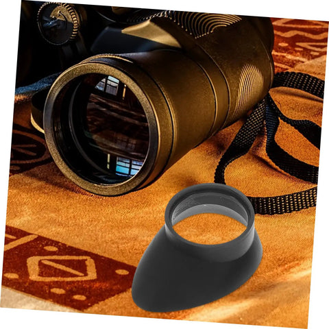 Two Pack Eyepiece Covers Soft Rubber Lens Protectors For Microscope Telescopes Binoculars Scope And Eye Cups Dope placed near binoculars