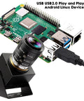 Five Megapixel Global Shutter USB Camera With Fifty FPS 2592x1944 Resolution connected to Android Linux device
