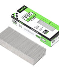 Heavy Hitter 18 Gauge 2 Inch 304 Stainless Steel Brad Nails For Pneumatic And Electric Nail Guns Rust Proof Finishing Nails Built Tough To Power Through Any Shop Project 2000 Count Box showing nail strips and packaging.