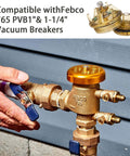 Bonnet And Poppet Repair Kit 905-212 For 765 Backflow Preventer And Pressure Vacuum Breaker Fits One Inch And One Quarter Inch Valve Models shown installed