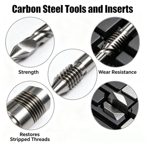 Metric Helicoil Kit For Auto And Industrial Repairs, Pro Grade Quick Fix Strength Inserts To Restore Damaged Threads, carbon steel inserts