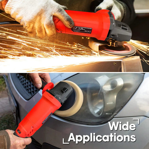 Beast Of A 4-1/2 Inch Angle Grinder With 7.5 Amp Motor 6 Variable Speeds polishing metal and car headlights