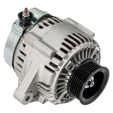 Beefed Up 90 Amp Alternator For Honda Prelude 1997 2001 Replacement 12V Six Groove Pulley OEM Grade Reliability Fits Honda Prelude Models