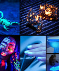 2 Pack USB-C Rechargeable 365nm UV Blacklight Flashlights For Pet Urine And Stain Detection on various surfaces