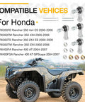 Left And Right Tie Rod End Kits For TRX350 Rancher 350 And TRX400 Rancher 400 OEM Style Replacement Direct Fit Steering Ends Beefy Build For Easy Install Includes Both Sides For Precise Alignment, Honda ATV tie rod ends and hardware
