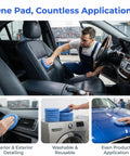 Beast 20 Pack Microfiber Wax Applicator Pads 5 Inch Blue Foam Car Wash Sponge used for interior detailing on car seat