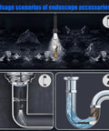 HD Endoscope Camera With Light For Android And iOS, 1920P Borescope With 8 Adjustable LEDs, Semi Rigid Inspection Scope, IP68 Waterproof Drain Camera, 16.4Ft Cable, Ideal For Pipes, Engines, And Tight Spaces used in sink and pipe inspection