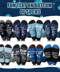 8 Pairs Engineer Socks For Men Novelty Mechanical Crew Socks Gift Set Cotton Comfort With Gear, Wrench, Protractor, Compass Designs