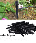 50 Pack One Quarter Inch Ground Insert Irrigation Drippers With 360 Degree Adjustable Drip Sprinklers in garden