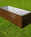2-Pack Galvanized Raised Garden Bed Kit 6x2x2 Ft Metal Planter Box For Vegetables, Herbs, And Flowers, Rust-Resistant Steel Frame