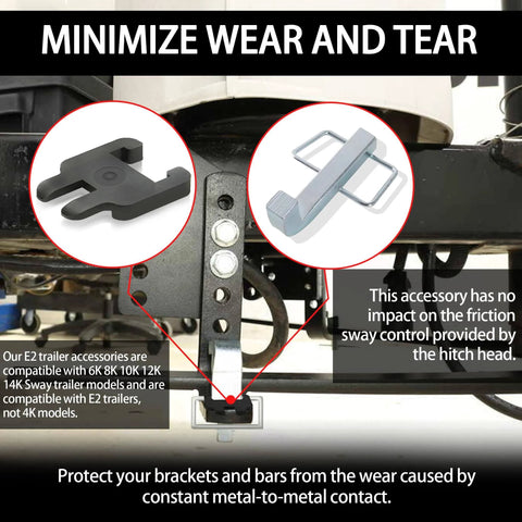 Beefy Dual Pack Snap L Pins For Weight Distribution Hitches, Four And A Quarter By One And Three Quarters Inch in use