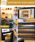 40W T8 E17 Appliance Bulb 120V Microwave Under Hood Stove Light Refrigerator Oven Lava Lamp Replacement 2 Pack shown in refrigerator and ovens