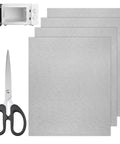 4 Pc Waveguide Cover Replacement Kit With Scissors, 150Mm By 120Mm Mica Plates Sheets, Heat Resistant Microwave Waveguide Covers