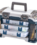 Angled Tackle System With Three 3600 Stowaway Boxes For Easy Access Fishing Tackle Storage, Durable DuraView Covers, Compact Case Built For Pro Anglers