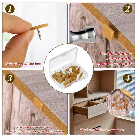Step-by-step guide to using Heavy Duty Plastic Drawer Glide Pads Fix Sticky Dresser Slides With No Sweat Bottom Mount Furniture Runners 16 Pack.