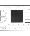 Pro Grade Microscope Calibration Slide Kit With Reticle Micrometer And Calibration Grid For Camera Alignment, features scale and grid.