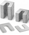 Pro Grade Auto Body Alignment Shim Kit Set, Zinc Plated Steel Shims For Fender And Door Adjustment, One Sixteenth Inch And One Eighth Inch Thick, Three Eighths Inch Slot, 30-Piece Universal Stackable Shims For Precise Fitment
